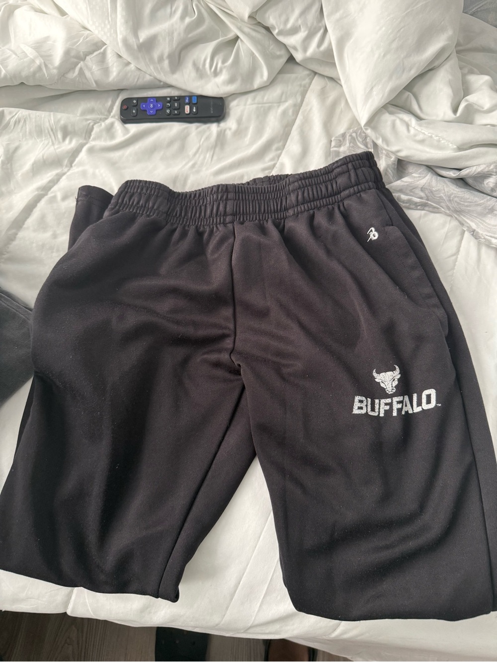 Buffalo David Bitton Black Kids Athletic Shorts with Logo